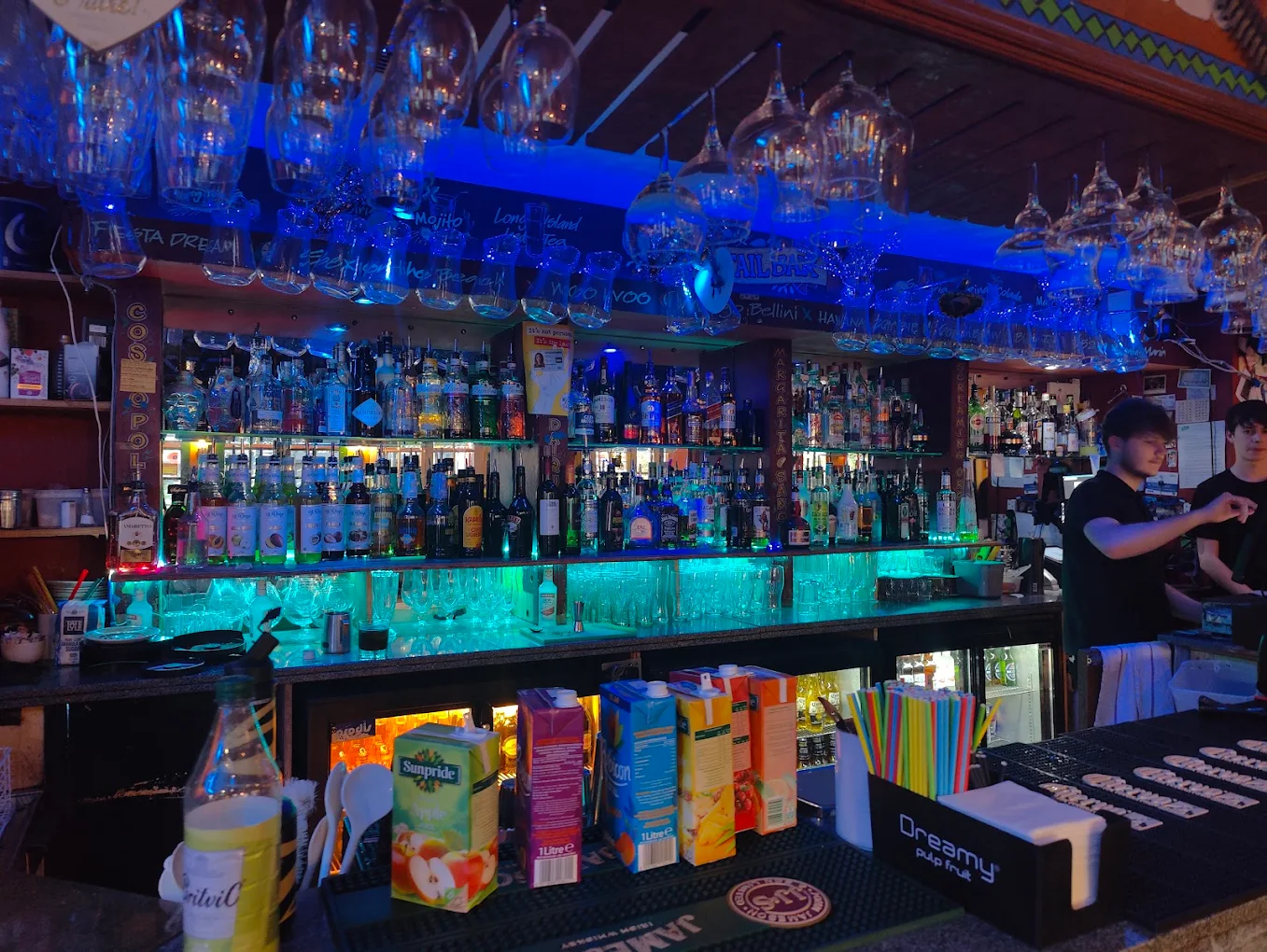 Bar inside Fiesta Mexicana Mexican restaurant in Orpington